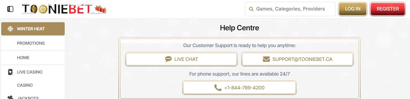 Get support via live chat email or phone anytime