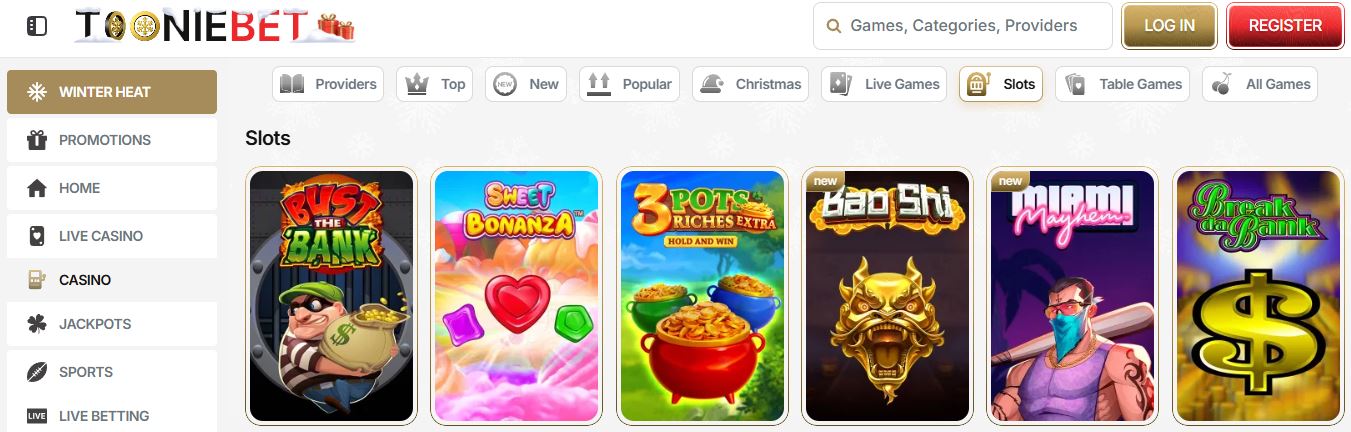 Search and play popular slot games at casino